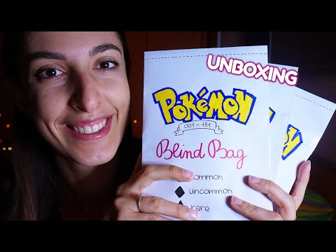 UNBOXING BLIND BAG POKÉMON 🤯 ASMR ita