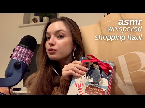 ASMR Shopping Haul | Whispered 😴 waterstones, lush, zara, urban outfitters