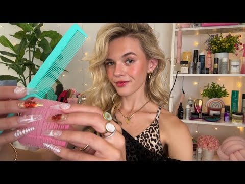 ASMR Jersey Hair Salon Roleplay 🐆💋 (hot gossip + long nail personal attention) 💅🏻