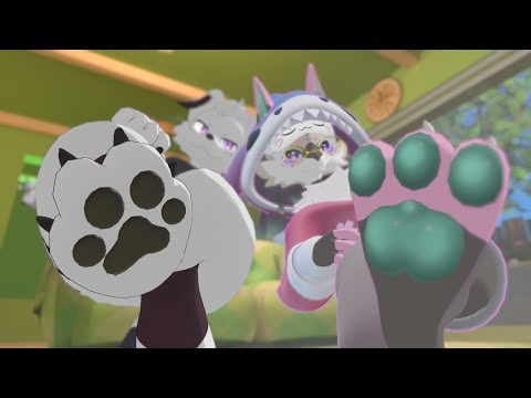 [FURRY ASMR] CharlesOwO and Yuko pamper you with their pawbs (M4A, squishy)