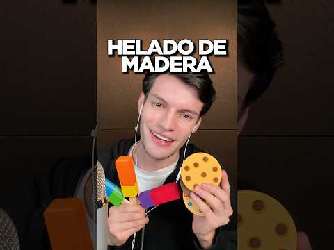 ESTOS SON LOS HELADOS DE MADERA 🍦#asmr #shorts #asmrsounds #comedia