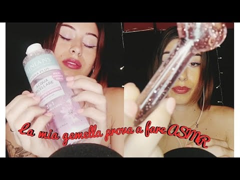 🇮🇹ASMR ITA• LA MIA GEMELLA PROVA A FARE ASMR ...😂💜✨💗
