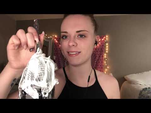 ASMR! Playing With Shaving Cream!