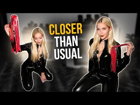 [4K USA ASMR] Latex Closer Than Usual 🖤 Real Impact, Touch & Deep Texture | No Talking
