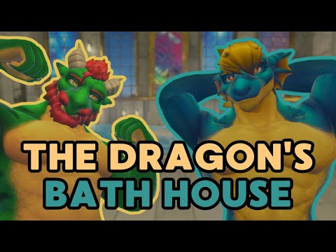 [Furry ASMR] Welcome to the Dragon's Bath House! | VR Tingles | Ear Cupping, Water Ambience...