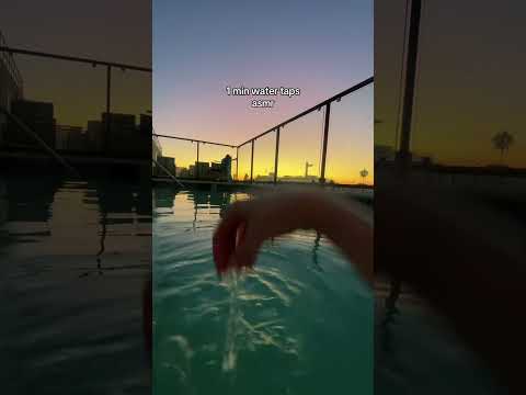 1 minute of water tapping asmr #asmr #watersounds