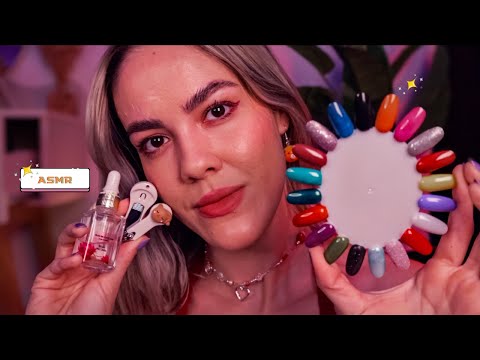 ASMR ROLEPLAY | Manicure faz suas unhas  💅✨ Voz suave e binaural triggers