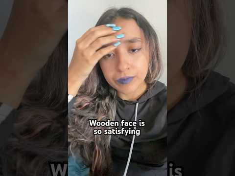 Wooden face trend 😱 #woodface