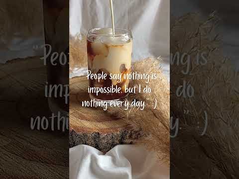 People say nothing is impossible but...