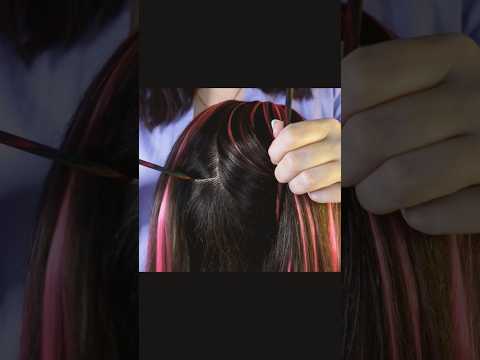 Scalp Check with Knitting Needles 🌸