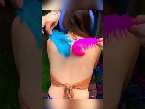 Softest feather tracing in the world!! #asmrmassage #asmr #realpersonasmr #relaxation #deepsleep