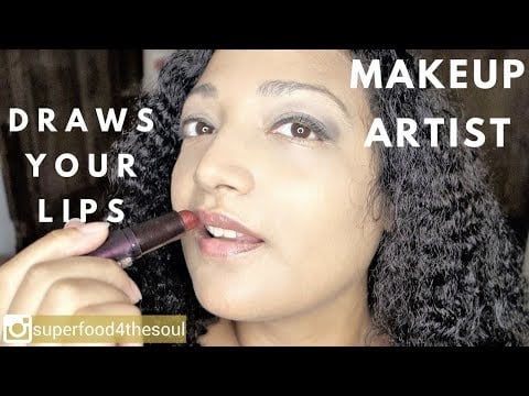 Star Makeup artist draws your lips 💄 ASMR roleplay 💄make up series