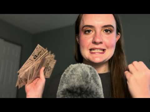 ASMR whisper ramble and paper sounds ✨