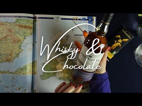 ASMR Whisky and Chocolate - Celebrate with me (soft spoken, tracing)