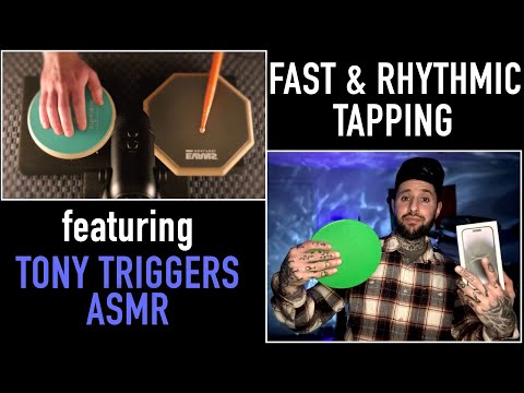 ASMR Fast & Rhythmic Tapping ( Collab with Tony Triggers ASMR )