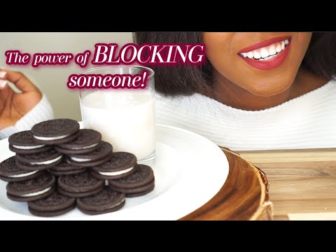 ASMR OREOS & MILK | Blocking Someone Completely *Whispering