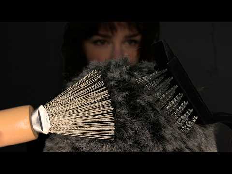 Brain Massage + Scratching with Wired Metal Brushes [ASMR]
