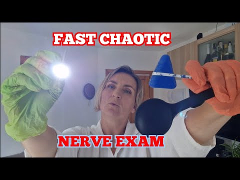 ASMR FAST CHAOTIC CRANIAL NERVE EXAM #asmr #lofi #relax #fast #relaxing