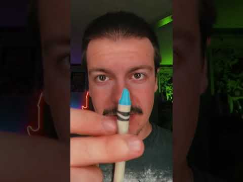 ASMR Drawing On Your Face with Crayons #asmr #shorts #asmrshorts #visualasmr #drawingonyourface