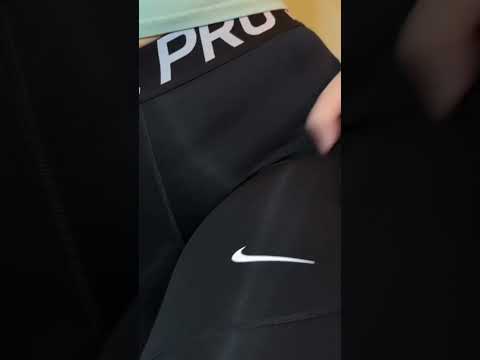 nike pro asmr tiktko #asmrtingles #leggings  #nike #asmr