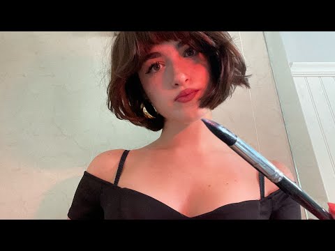 ASMR art girl paints your face 🙃