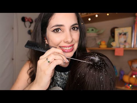 ASMR REMOVENDO SUA CASPA | Sweet Carol