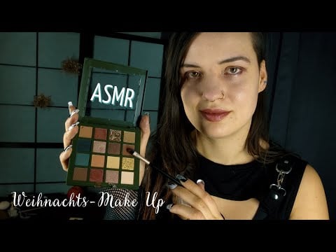 ASMR l Ich schminke dich für Weihnachten ☃️ l Weihnachts- Make Up Roleplay Deutsch