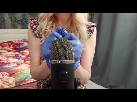 ASMR Pure Tingles-Blue Gloves (No Talking)