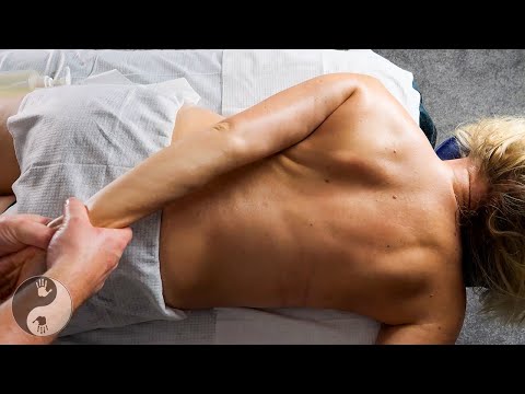 ASMR BACK MASSAGE FOR GIRL WITH BROKEN BACK!