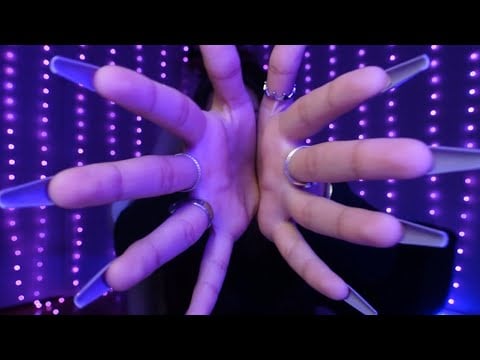 ASMR ⚡️ Fast to Slow Peripheral Hand Movements + Tingly Mouth Sounds
