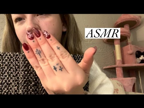 ASMR 💕 Carpet Scratching + Whispering 💤 (lofi)