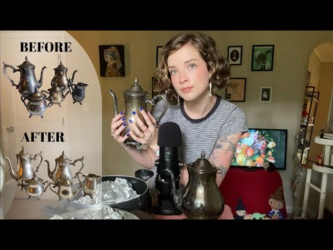 ASMR | Restore 18th Century Silver w/ Me (Soft Whisper & Cozy Chat) 🕯️