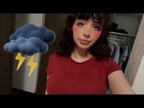 ASMR | Rambling During Heavy Thunderstorm ⛈️⛈️(Deep Sleep)