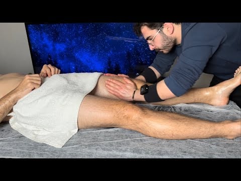 ASMR Sensual Full Body Massage on Fit Male Model | Ultimate Relaxation & Stress Relief 