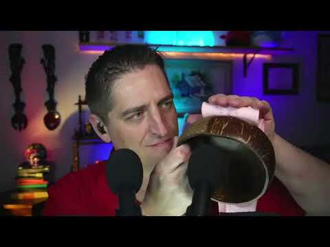 ASMR No Talking Coconut Bowl Crunch #MaleASMR #SleepAid
