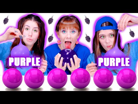 ASMR Eating Only Purple Food Challenge | Best Compilation