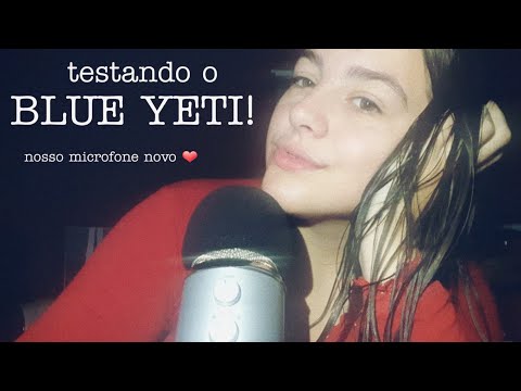 ASMR - sons de boca, mãos, inaudível, movimentos...♥ ~nosso microfone novo!