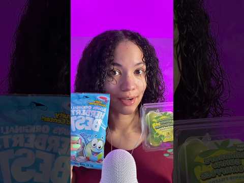 Trying sour candies🫪 #asmr #tingles