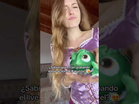 Estan grabando el live action AAA 💜💜 #shorts #tangled #rapunzel