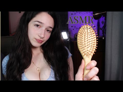 ASMR TE CEPILLO y Te hago un MASAJE Capilar intenso antes de DORMIR (Fluffy Mic)