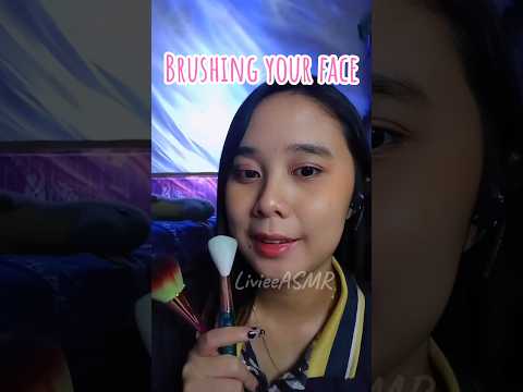 ASMR Brushing your Face with Soft Brush until you Sleep #asmr #asmrroleplay