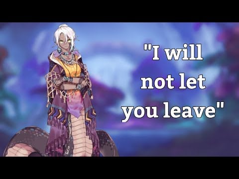 {Asmr} Lamia queen keeps you there [calm voice] [human listener x naga VA] [protective]