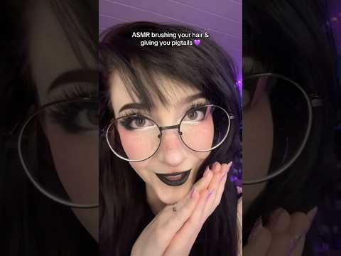 making you look cute(er) 😌 #asmr #asmrhairplay #asmrshorts #asmrmouthsounds