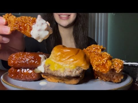 ASMR CHILIS TRIPLE DIPPER *HONEY CHIPOTLE MOZZARELLA STICKS, TENDERS, AND SLIDERS*