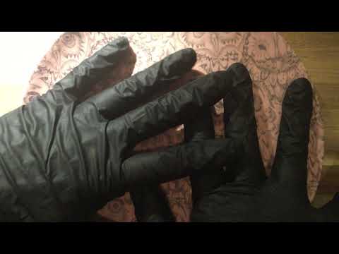 LATEX GLOVES 🙌 Hands in Latex playing with Brush⭐💗  Slime and  Cutting Sand 🎧 [[ASMR]]