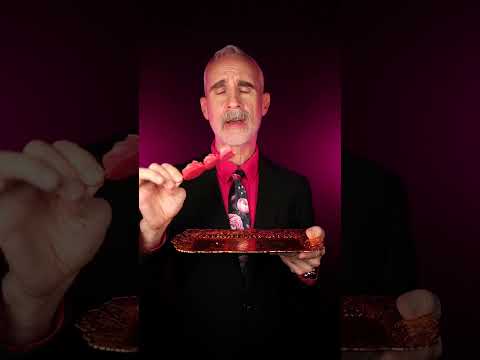 Trying crystal candy Rose Pops from Crystal’s Gems #asmr #crystalcandy #candyopening