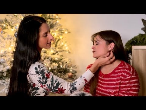 Real Person Christmas ASMR 🎄 Hair Play, Face Brushing, Back Scratches & Soft Whispers