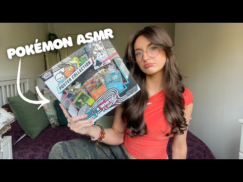ASMR Pokémon Black Bolt and White Flare Poster Collection Opening!