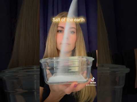 Christian ASMR ✝️ You are the salt of the earth 🧂 #asmr