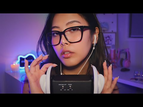 ASMR Ear to Ear Whispers ✨ Focus On Me (tapping, hand rubbing, ear blowing)